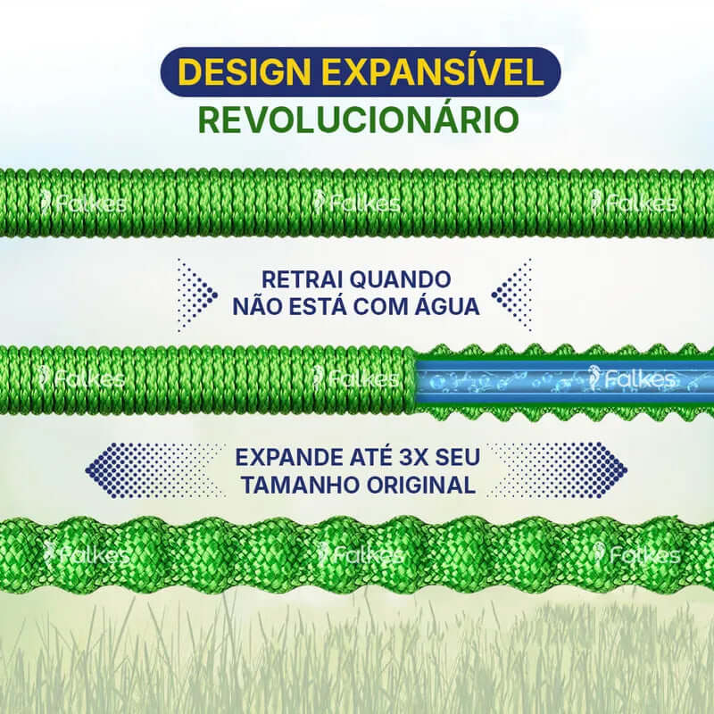HoseFlex™ Mangueira Mágica Flexível Irrigação + Esguicho de Brinde