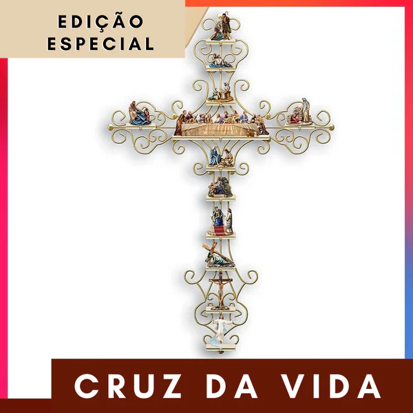 Cruz da Vida - A Jornada de Cristo Representada em Cada Detalhe desta Obra