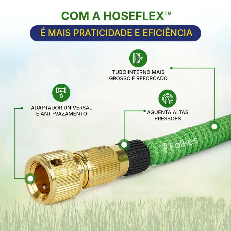 HoseFlex™ Mangueira Mágica Flexível Irrigação + Esguicho de Brinde