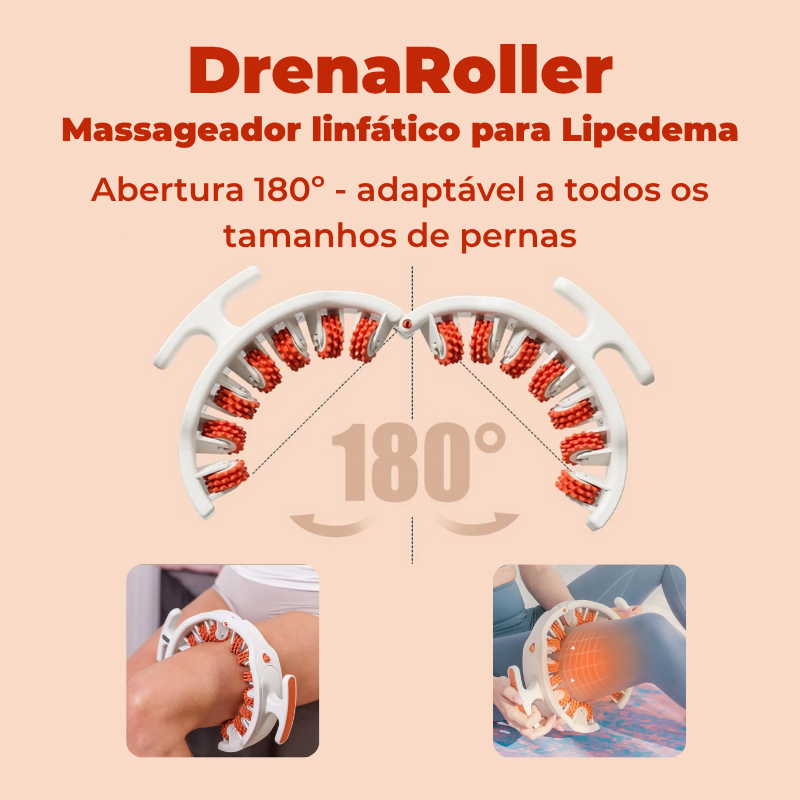 Drena Roller | Massageador linfático para lipedema e celulite