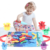Prazer de Pescar | Conjunto de pesca Montessori para aprendizagem infantil