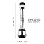 torneira de cozinha em aço inoxidável, economizador de água, extensor de jato giratório à prova de respingos, borbulhador.