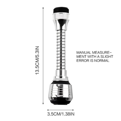 torneira de cozinha em aço inoxidável, economizador de água, extensor de jato giratório à prova de respingos, borbulhador.