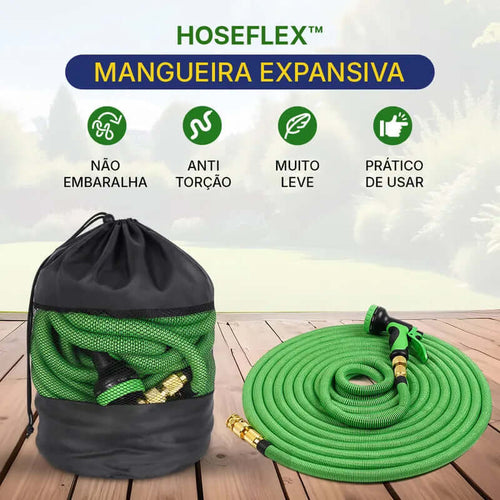 HoseFlex™ Mangueira Mágica Flexível Irrigação + Esguicho de Brinde